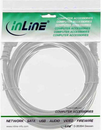 InLine IEC C13 / IEC C14 - IEC C13 / IEC C14 Cable 1.8m Gray (16632G)