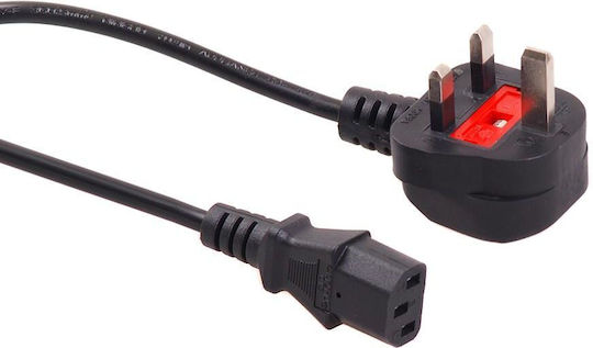 Maclean Power Cable Mctv-806 3-pin Black 1.5m