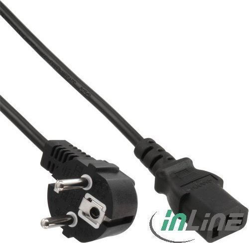 InLine Schuko - IEC C13 Cable 3m Μαύρο 16649