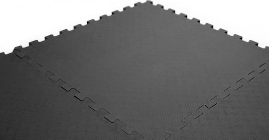 Zipro Δάπεδα Παζλ Γυμναστηρίου Μαύρα 60x60cm 6τμχ