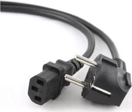 Manhattan Schuko / IEC C13 - Schuko / IEC C13 Cable 1.8m Μαύρο 300148