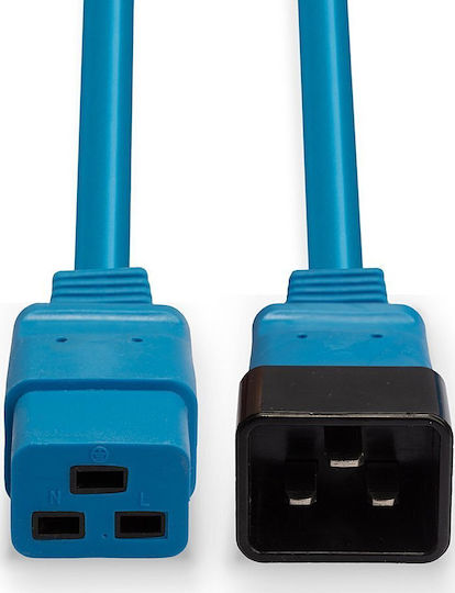Lindy IEC C19 - IEC C20 Cablu 3m Albastru (30122)