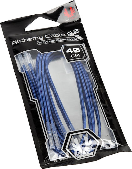 BitFenix Alchemy 2.0 PSU Cable - Кабел 0.4м Син (BFX-ALC-40CMLB-RP)
