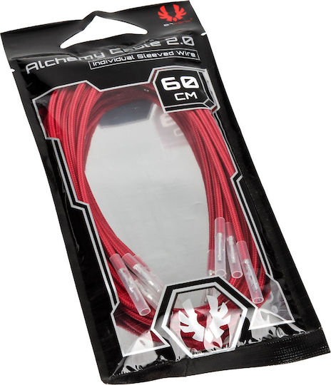 BitFenix Alchemy 2.0 PSU Cable - Cable 0.6m Κόκκινο BFX-ALC-60CMLR-RP