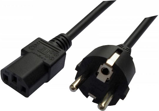 Savio Elmak Schuko - IEC C13 Cable 1.2m Black (CL-89)