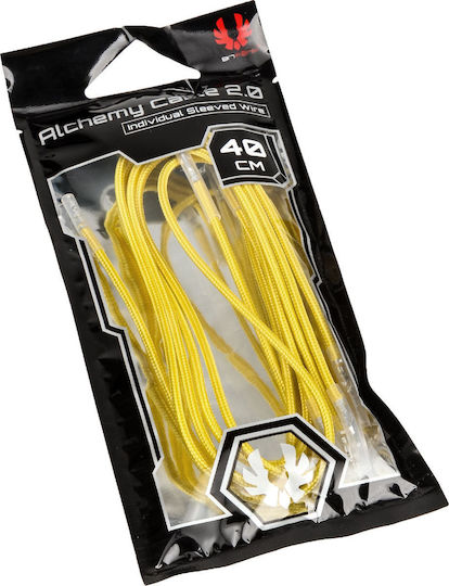BitFenix Alchemy 2.0 PSU Cable - Cable 0.4m Yellow (BFX-ALC-40CMLY-RP)