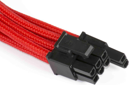Phanteks 6+2 Pin PCIe - 6+2 Pin PCIe Cable 0.5m Κόκκινο PH-CB8V_RD