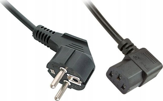 Lindy IEC C14 - IEC C13 Cable 0.5m Μαύρο 30320