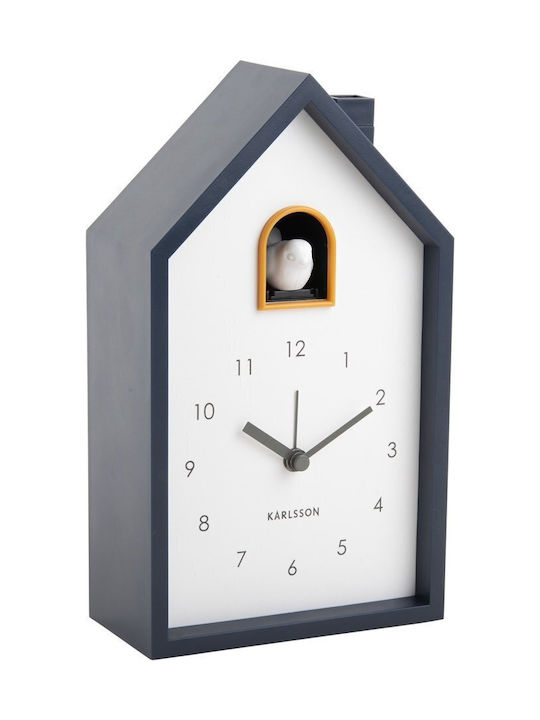 Karlsson Cuckoo Ρολόι Τοίχου Με Εκκρεμές Μαύρο 12x20cm
