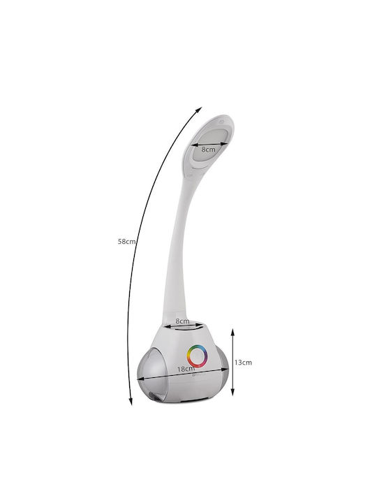 Bakaji Dekorative Lampe Weiß