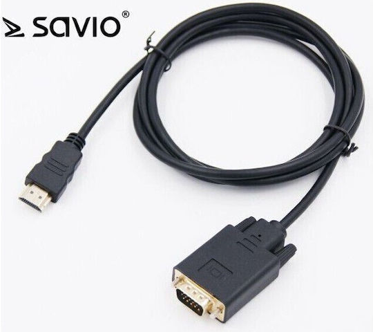 Savio Μετατροπέας HDMI male σε VGA male 1τμχ CL-103