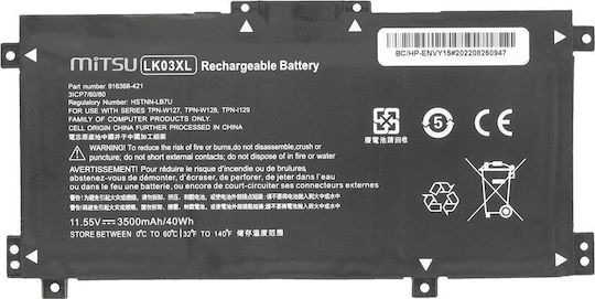 Mitsu Compatible Battery for HP Envy X360 15-BP BQ CN 17-AE BW CE with 3500mAh
