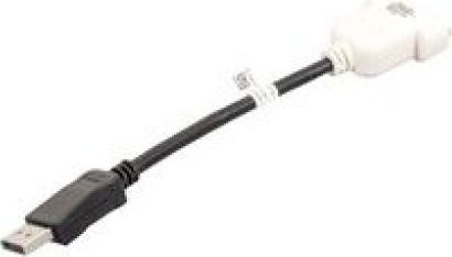 Dell Μετατροπέας DisplayPort male σε DVI-D female 1τμχ 23NVR