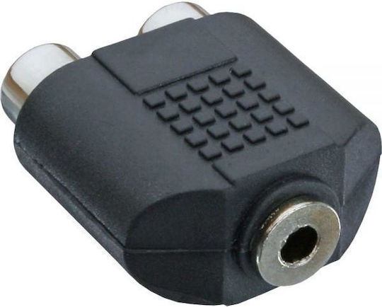 InLine Converter 3.5mm female to RCA 2x female 1pcs 99346