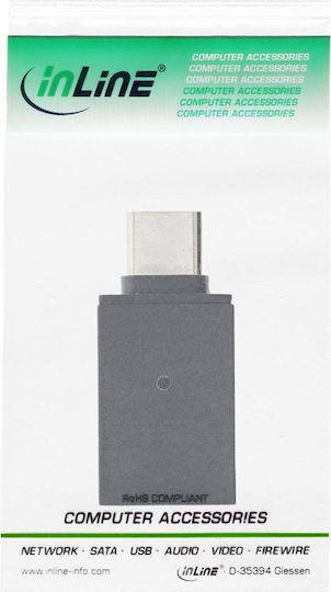 InLine Converter USB-C / USB-A male to USB-C / USB-A male 1pcs 35805