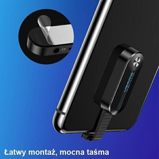 Usams SJ358 AU10 Конвертор Lightning мъжки към 3.5mm / Lightning женски Черен 1бр