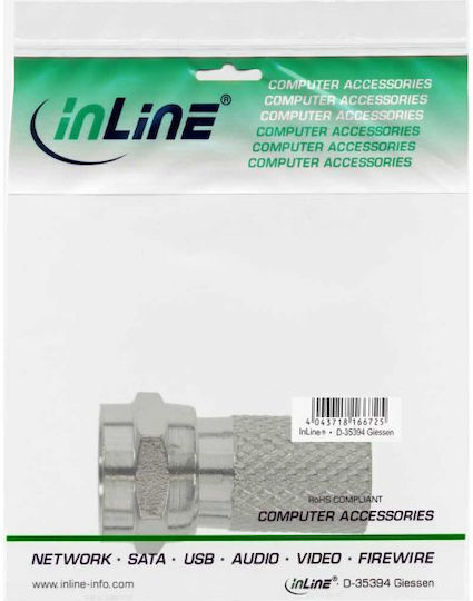 InLine Koaxial Konverter männlich zu Koaxial weiblich 1 Stück 69912A