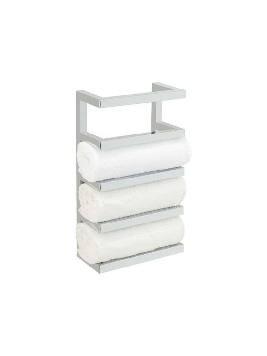 Wenko Καλόγερος Μπάνιου Μονός ​8x8cm Inox Ασημί