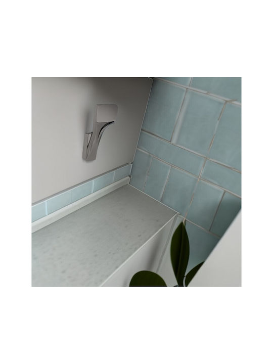 Inter Ceramic Schiene Badezimmer Einzel Wandmontage Schrauben Silber