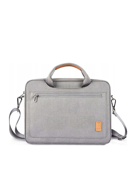 Wiwu Pioneer HandBag MacBook Τσάντα Ώμου / Χειρός για Laptop 14" σε Γκρι χρώμα