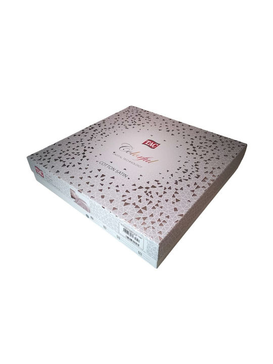 Tac Set Husă de Pilotă Dublă cu 4 Fețe de Pernă & 1 Cearsaf 200x220 Zafirah