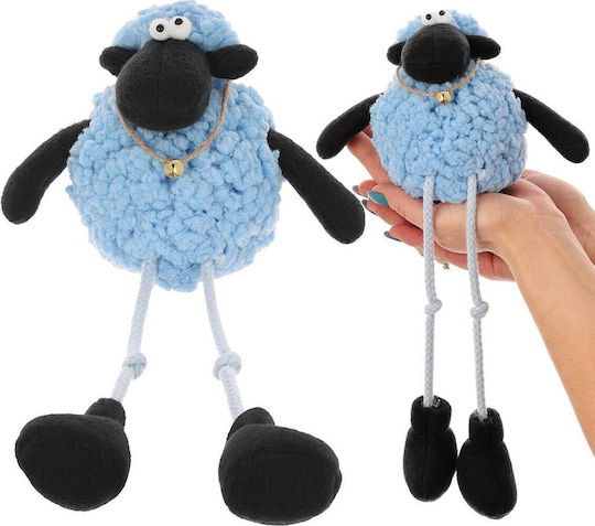 Saska Garden Saska Garden Sitting Blue Lamb 10+25cm Spring Decoration