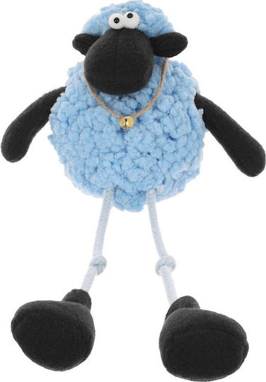 Saska Garden Saska Garden Sitting Blue Lamb 10+25cm Spring Decoration