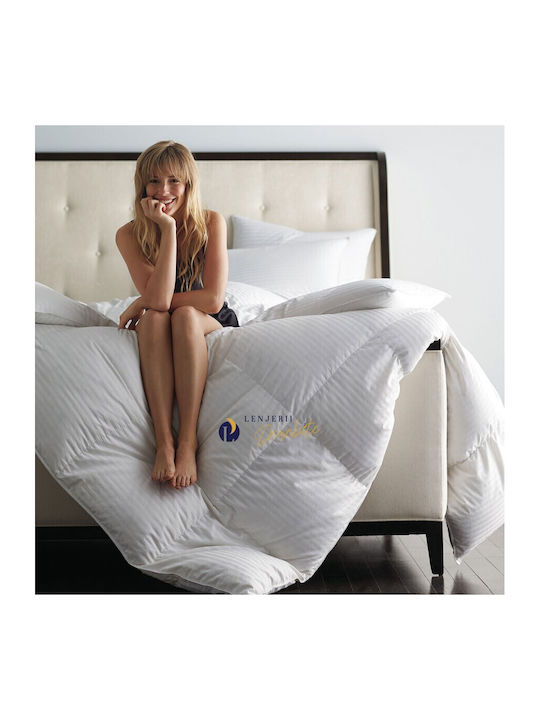 Pucioasa Husă de pătură Dublu 200x215cm Alb 400 g/mp²Gsm
