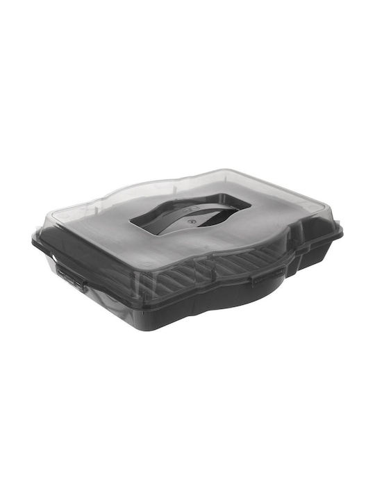 Orion Cutie pentru Mâncare Plastic Gri Potrivit pentru Cuptor cu Microunde 45x35cm 1buc