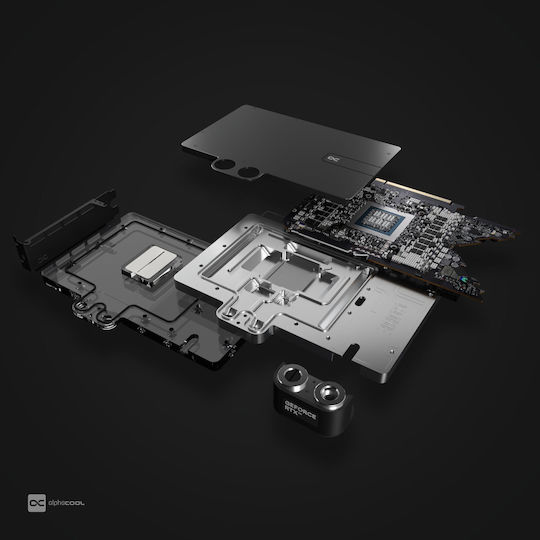 Alphacool Core Rtx 4090 Fe Με Backplate Acryl Nickel GPU Water Block Gray