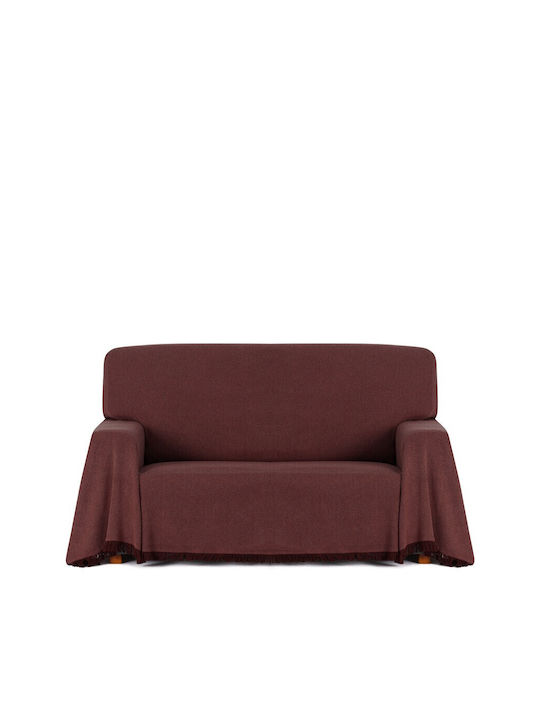 Eysa Sugus Cuverturi Pentru Canapea 2 Locuri Jacquard 180x260 cm Burgundy