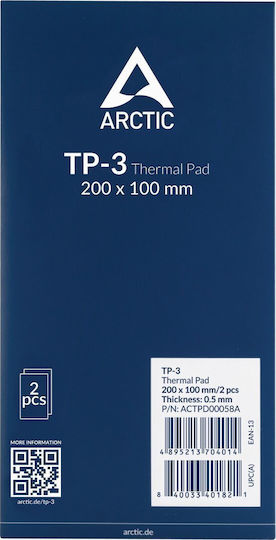 Arctic Thermal Pad TP-3 200x100mm 0.5mm 2 Pack Blue
