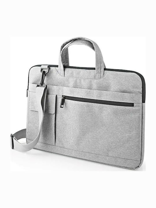 Nedis Τσάντα Ώμου / Χειρός για Laptop 15" σε Γκρι χρώμα NBBG15150GY