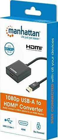 Manhattan Конвертор USB-A мъжки към USB-A женски 1бр 153690