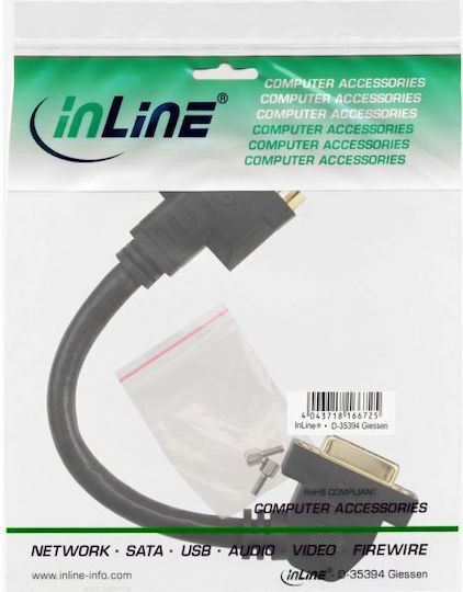 InLine Converter DVI-I female to DVI-I female 1pcs 17301G