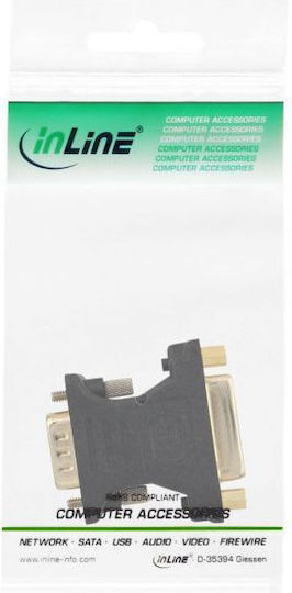 InLine Konverter DVI-I / DVI-A / VGA weiblich zu DVI-I / DVI-A / VGA weiblich 1Stück 17790P