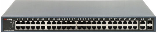 Hikvision DS-3E1552P-SI Unmanaged L2 PoE+ Switch with 48 Gigabit (1Gbps) Ethernet Ports