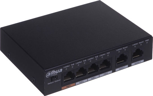 Dahua PFS3006-4ET-60-V2 v2 Неуправляем L2 Switch с 4 Портове Ethernet