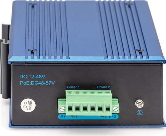 Digitus DN-651149 Unmanaged L2 PoE Switch με 4 Θύρες Gigabit (1Gbps) Ethernet και 2 SFP Θύρες