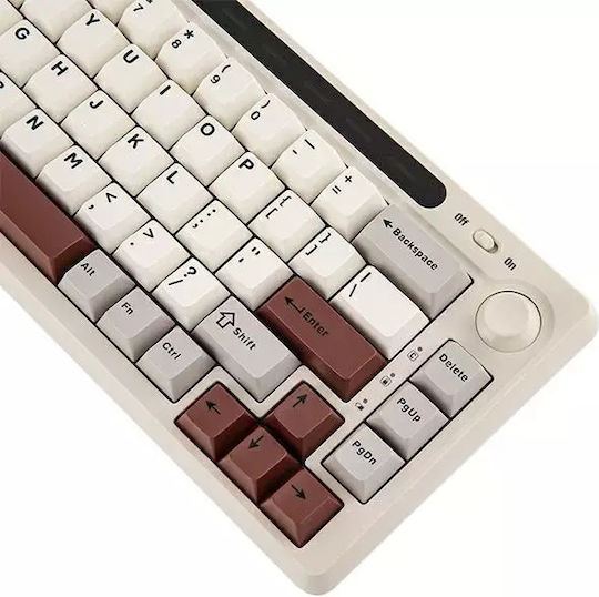 Epomaker RT65 Ασύρματο Gaming Μηχανικό Πληκτρολόγιο 65% με RGB φωτισμό (Αγγλικό US) Γκρι