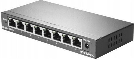 Ruijie RG-ES208GC Unmanaged L2 Switch με 8 Θύρες Gigabit (1Gbps) Ethernet