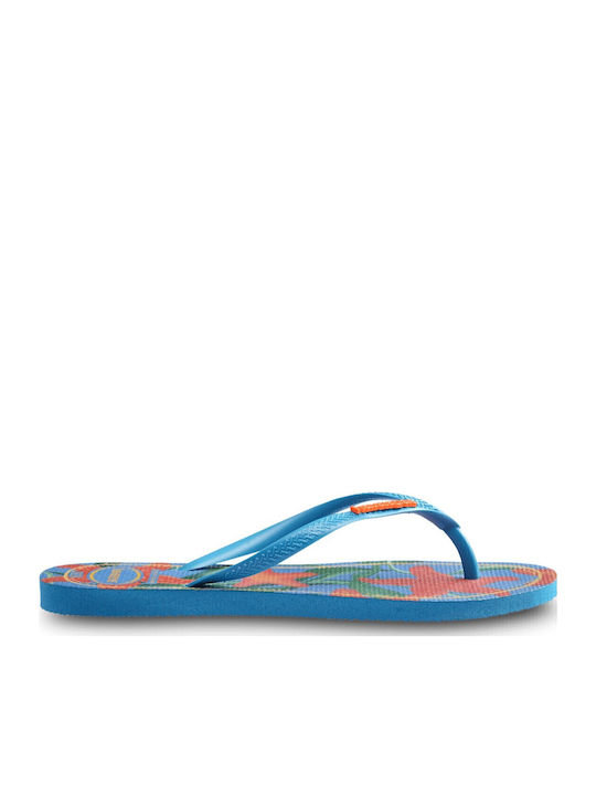 Slim Tropical Damen Zehentrenner in Hellblau Farbe