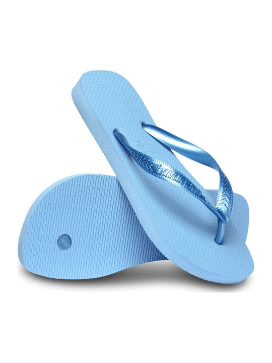 Top Senses Flip Flops In Light Blue Color