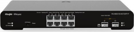 Ruijie RG-NBS3100-8GT2SFP v1 Managed L2 Switch με 8 Θύρες Gigabit (1Gbps) Ethernet και 2 SFP Θύρες