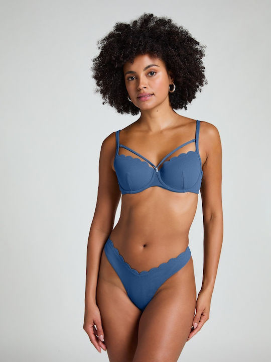Bikini Bra with Adjustable Straps Blue Horizon