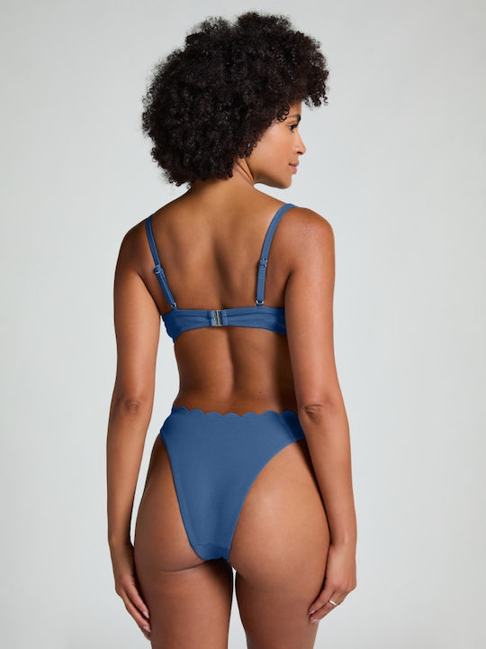Bikini Bra with Adjustable Straps Blue Horizon
