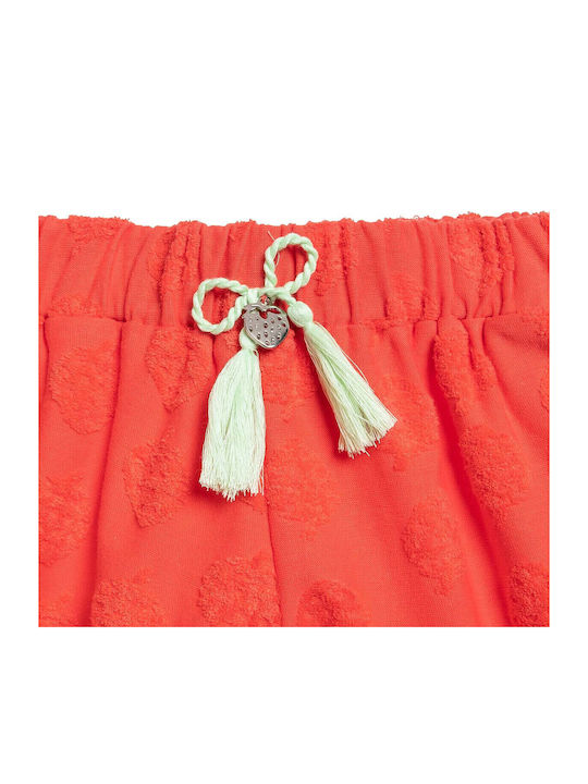 Kinder-Set mit Shorts Sommer 2Stück Orange Stickerei