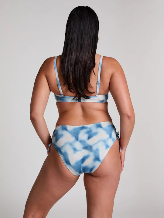 Bikini Slip Hohe Taille Lagoa Blue Shadow