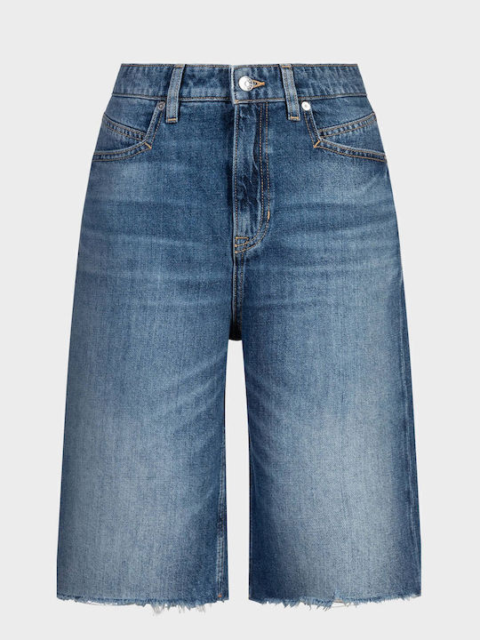 Women's Shorts Medium Aged Denim