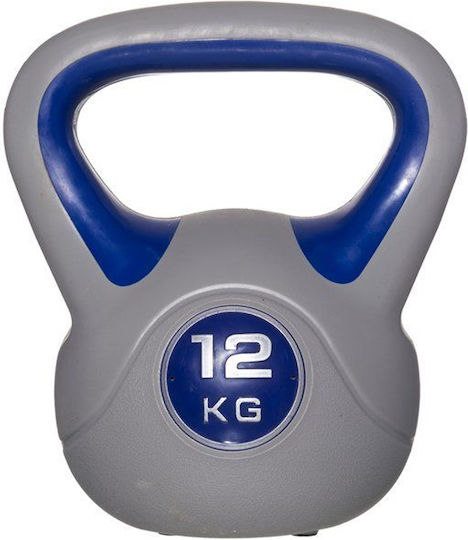 Bakaji Kettlebell Fitness Exercise Cast Iron Cement Weight 12 kg Comfortable Handle 02840850